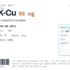 GHK-Cu 50mg vial label artwork — research-use-only designation and batch data zone