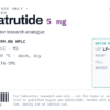 Retatrutide 5mg vial label artwork — research-use-only designation and batch data zone